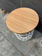 Stijlvolle bijzet tafel., Ophalen, Minder dan 55 cm, Metaal of Aluminium, Rond