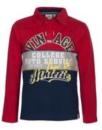 Tom Tailor blauw rode rugbyshirt polo poloshirt maat 104-110, Tom Tailor, Nieuw, Ophalen of Verzenden, Shirt of Longsleeve