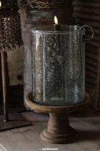 XL windlicht bubbelglas, windlichten, Www.jufbrocante.nl, Www.jufbrocante.nl, Nieuw, Ophalen of Verzenden