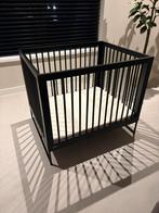 Kidsmill modular box zwart inc matras & kleed, Kinderen en Baby's, Boxen, Ophalen, Zo goed als nieuw, Rechthoekig, In hoogte verstelbaar
