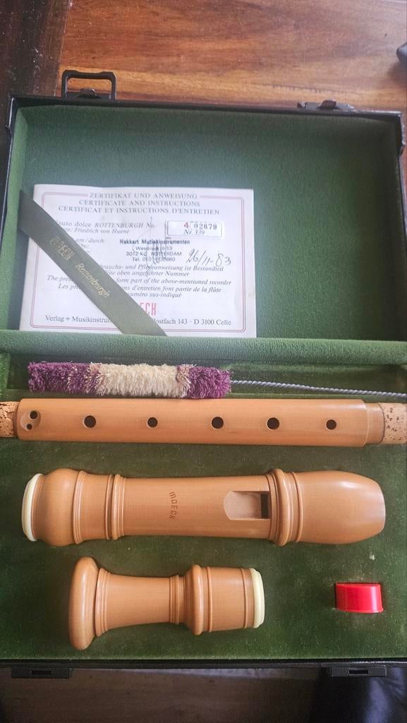 Moeck Rottenburgh 339 Altblokfluit in Koffer met Certificaat, Muziek en Instrumenten, Blaasinstrumenten | Blokfluiten, Zo goed als nieuw
