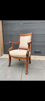 Antieke Empire Stoel 19e Eeuws vissenkoppen, Ophalen of Verzenden