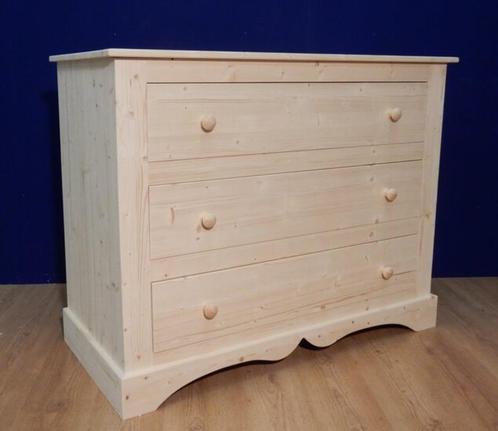 Houten ladencommode met 3 ruime lades, Kinderen en Baby's, Kinderkamer | Commodes en Kasten, Nieuw, 105 cm of meer, 100 cm of meer