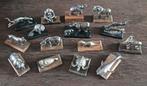 15 x WWF Natuurfonds verzilverde dieren materiaal zuiver TIN, Verzamelen, Ophalen of Verzenden, Zo goed als nieuw, Dier