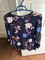Vrolijke blouse. Donkerblauw. M. Hema, Kleding | Dames, Blouses en Tunieken, Maat 38/40 (M), Blauw, Ophalen of Verzenden, Zo goed als nieuw