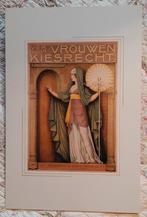 art nouveau affiche Vrouwen Kiesrecht, op dik karton, Ophalen of Verzenden