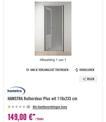 Nieuwe Hordeur - Verpakking Weg beschikbaar voor biedingen