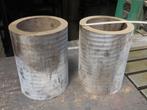 2 bronzen bussen RG7 inw. 138 mm uitw. 183 mm, hoogte 245 mm, Ophalen, Nieuw, Overige metalen