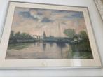 Landschap aquarel, Antiek en Kunst, Kunst | Schilderijen | Klassiek, Ophalen