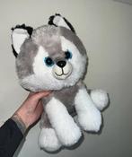 Grijze JAFRI Toys Knuffel Hond husky, Ophalen of Verzenden, Zo goed als nieuw, Hond
