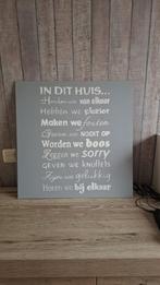 Leuk Schilderij - 'In dit huis...', Ophalen, Zo goed als nieuw