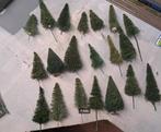 dennenbomen 20x diverse hoogtes, Hobby en Vrije tijd, Modeltreinen | H0, Overige merken, Gebruikt, Natuur, Gelijkstroom of Wisselstroom