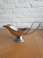 (T) Vintage Leeuwenzegel RVS saus-, schenkkan. 11x22x9 cm., Ophalen of Verzenden