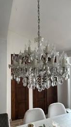 kroonluchters glas 18 arms 2 stuks, Ophalen, Zo goed als nieuw, Glas