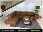 GRATIS LEVERING Hoekbank Cognac 250x200 GEREINIGD, Huis en Inrichting, 250 tot 300 cm, Stof, Hoekbank, Ophalen of Verzenden