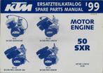 KTM 50 SXR spare parts manual motor engine 1999 (4147z), Motoren, Handleidingen en Instructieboekjes, Overige merken