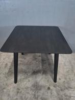 Eettafel zwart mangohout vierkant 90x90 cm, Huis en Inrichting, Tafels | Eettafels, Ophalen, Vierkant