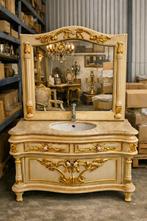 Creme gouw wastafel meubel, Ophalen of Verzenden