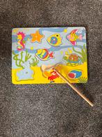 Houten Vis Puzzel met Hengel, Ophalen of Verzenden, Gebruikt, Puzzelen