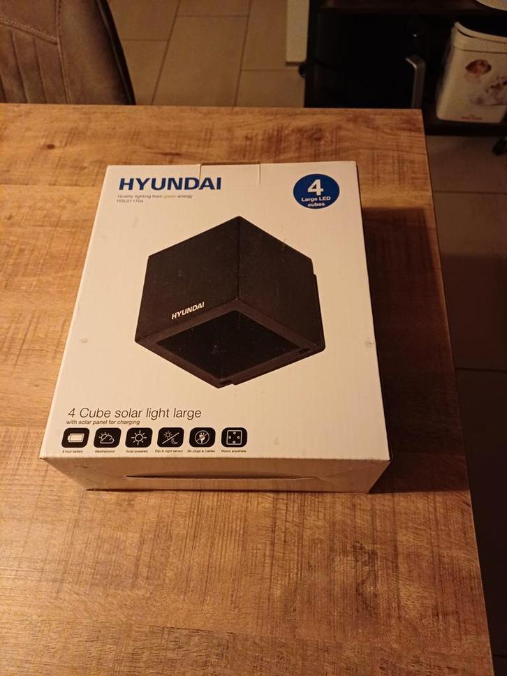4x Kubus Solar Buitenlamp - Nieuw in Doos!, Tuin en Terras, Buitenverlichting, Nieuw, Overige typen, Kunststof, Minder dan 50 watt