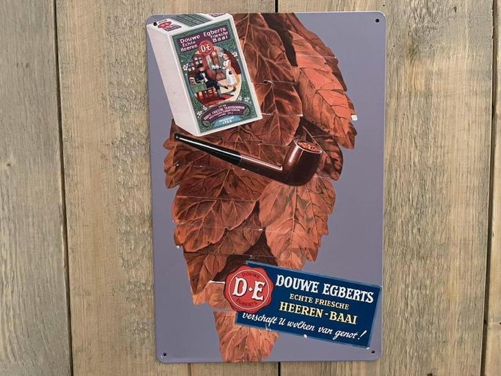 Reclamebord Douwe Egberts Heerenbaai 20x30, Verzamelen, Merken en Reclamevoorwerpen, Zo goed als nieuw, Reclamebord, Ophalen of Verzenden