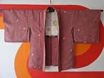Authentieke vintage Japanse oudroze haori (kimono jasje), Ophalen of Verzenden