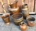 ANTIEKE KOPEREN KAN, VAAS EN BLOEMPOTTEN, Antiek en Kunst, Ophalen of Verzenden, Koper
