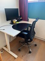 Professionele bureau en bureaustoel, Ophalen, In hoogte verstelbaar, Gebruikt, Bureau