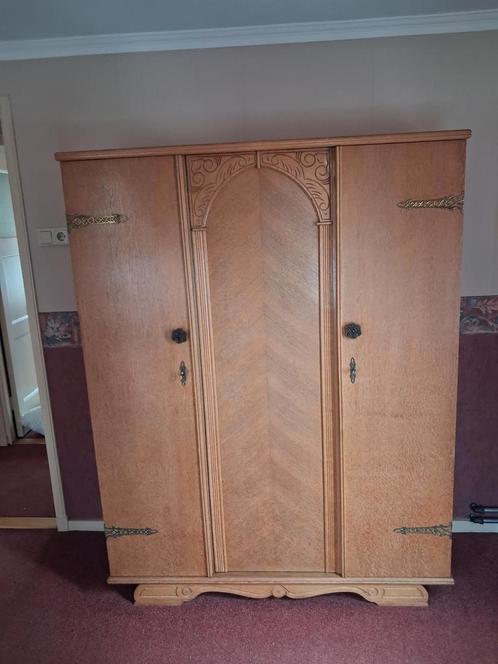 Vintage slaapkamer meubelement., Huis en Inrichting, Slaapkamer | Complete slaapkamers, Gebruikt, Twijfelaar, Ophalen