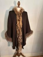 STIZZOLI CAPE/JAS/OMSLAGDOEK BRUIN/LEOPARD, STIZZOLI, Verzenden, Zo goed als nieuw, Bruin