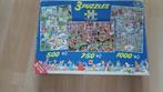 3 PUZZELS JAN VAN HAASTEREN 500,750 en 1000 stukjes, Hobby en Vrije tijd, Denksport en Puzzels, Ophalen of Verzenden, 500 t/m 1500 stukjes