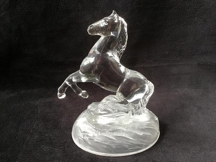 Glazen paard, Verzamelen, Beelden en Beeldjes, Zo goed als nieuw, Dier, Ophalen of Verzenden
