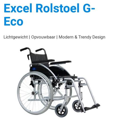 Rolstoel. Merk: Excel G-Eco, Diversen, Rolstoelen, Zo goed als nieuw, Ophalen