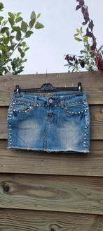 Kort spijkerrokje met studs, Amisu, Verzenden, Zo goed als nieuw, Blauw, Boven de knie