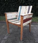 1 Sloophouten fauteuil/eetkamerstoel, Huis en Inrichting, Stoelen, Sloophout, Gebruikt, Eén, Hout