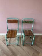 Vinted stoelen, Huis en Inrichting, Stoelen, Ophalen, Twee, Blauw, Zo goed als nieuw