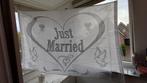 Just married set, Ophalen of Verzenden, Zo goed als nieuw, Feestartikel, Geboorte of Huwelijk