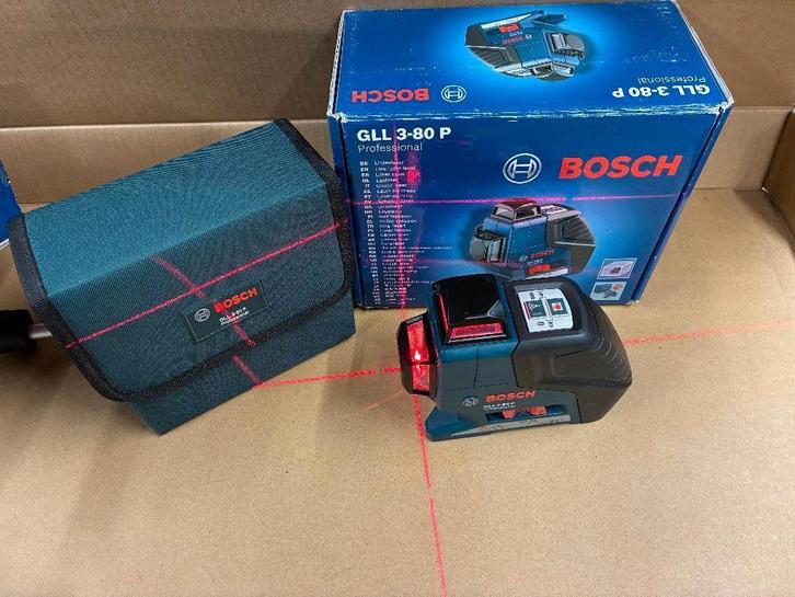 Lijn laser bosch GLL 3-80 P, Doe-het-zelf en Verbouw, Meetapparatuur, Zo goed als nieuw, Overige meters, Ophalen
