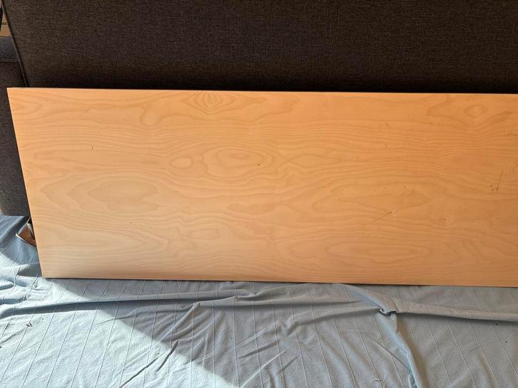 Berken Multiplex Plank - Bureaublad, Doe-het-zelf en Verbouw, Hout en Planken, Gebruikt, Plank, Beuken, 200 tot 250 cm, Minder dan 25 mm