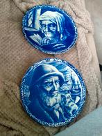 delfts blauwe " oude man" oude vrouw", Antiek en Kunst, Antiek | Keramiek en Aardewerk, Ophalen of Verzenden