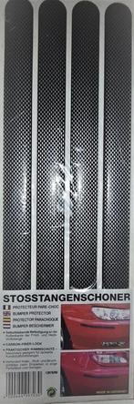 BUMPER BESCHERMINGSSTRIPS CARBON FIBER-LOOK 4 STUKS IN VERP., Auto diversen, Ophalen of Verzenden, Nieuw