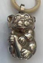 Art deco zilveren Bonzo rammelaar, Antiek en Kunst, Ophalen of Verzenden, Zilver