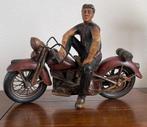 Vintage motorbeeld Harley stijl - Rubber wielen - Man Cave, Ophalen