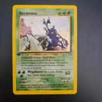Heracross neo genesis 1st edition Pokemon Kaart - Zeldzaam!, Ophalen of Verzenden, Gebruikt, Losse kaart