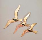 Mid Century. Messing vogels. Vogel 3x.  Muurdecoratie, Ophalen of Verzenden