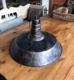 Metalen hanglamp bruin wit industrieel, Huis en Inrichting, Lampen | Hanglampen, Ophalen of Verzenden, Zo goed als nieuw, Minder dan 50 cm