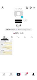 TikTok Account 51K Volgers, Eén persoon