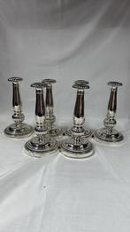 Set van 6 kandelaars zilveren zilver, Ophalen of Verzenden, Zilver