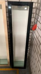 Zwarte vitrinekast hangkast ikea model - zwart geverfd, Ophalen, Overige materialen, Minder dan 50 cm, Gebruikt