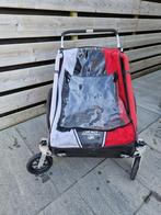 Thule Chariot Cougar 2 persoons fietskar met Infant Sling, Ophalen, Gebruikt, Opvouwbaar, 40 tot 60 kg